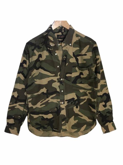 Beams camouflage button up shirt