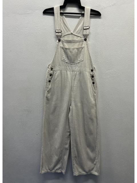 Other Designers VINTAGE GU JEANS WHITE OVERALLS