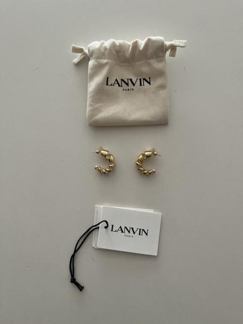 Lanvin NWT - Lanvin Melodie Ribbon Hoop Earrings