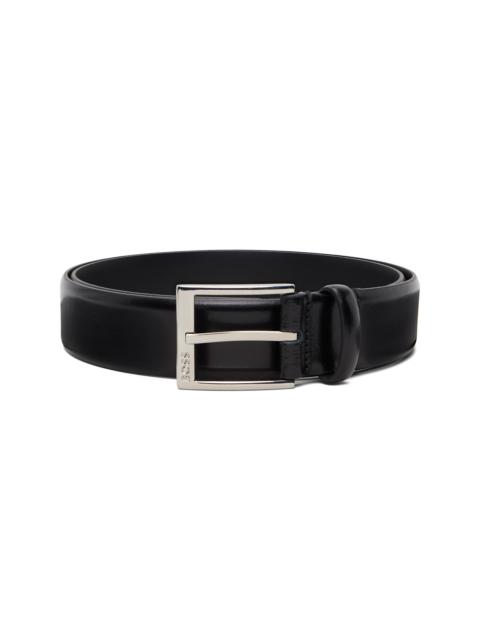 BOSS Black Branded-Buckle Made In Italy Belt