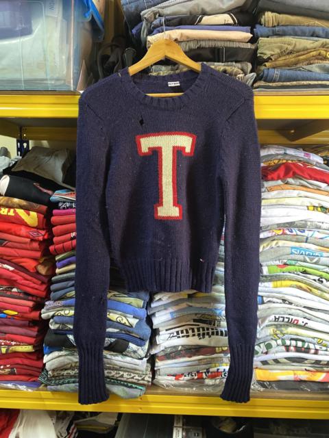 Other Designers Vintage 90s Tommy Hilfiger Knitwear T logo