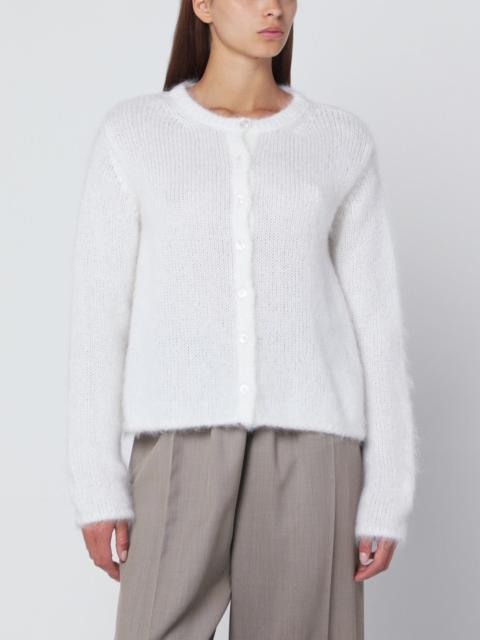 Loewe White mohair-blend cardigan