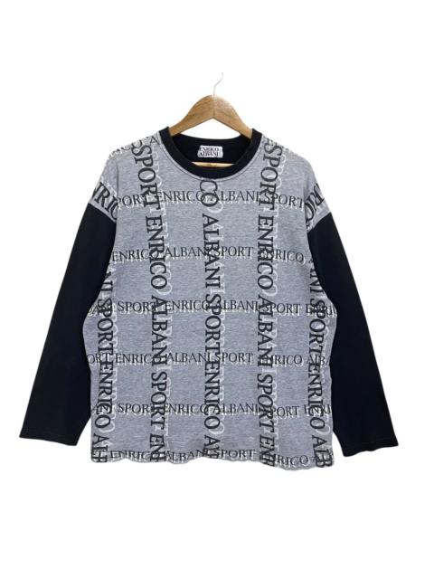 Other Designers Vintage 90s Issey Miyake Enrico Albani Overprint Sweatshirt