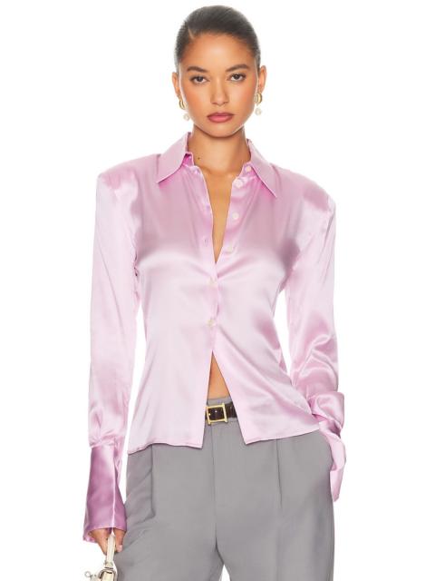 HELSA The Silk Charmeuse Shirt