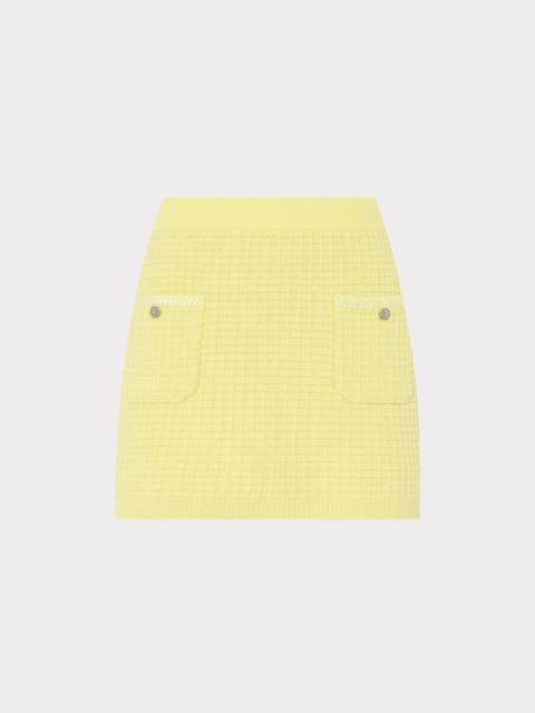 MILLY Saige Textured Mini Skirt