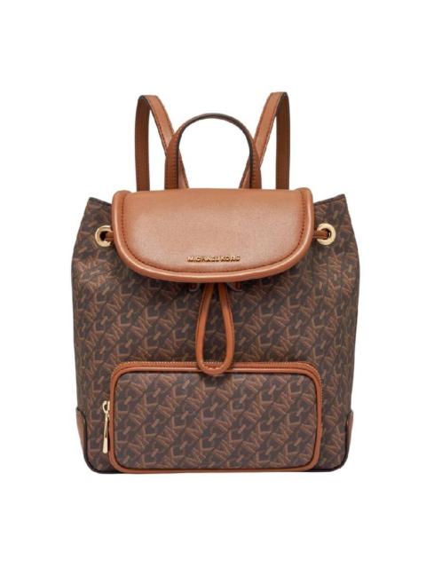 Other Designers Michael Kors Logo-Print Leather Backpack