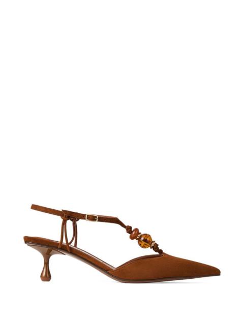 JIMMY CHOO Jimmy Choo Women Lauri Suede Leather Pumps