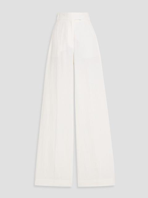Another Tomorrow Linen wide-leg pants