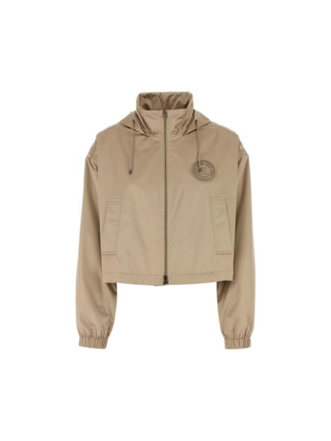 FENDI FENDI Cappuccino Polyester Windbreaker New & Authentic (Wome