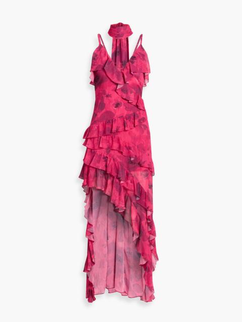 Alice + Olivia Nelia ruffled floral-print georgette dress