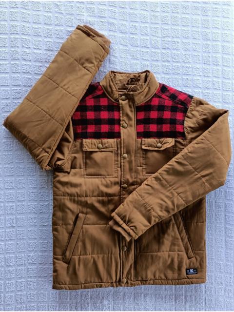 Other Designers DC × Flannel - DCSHOECOUSA DC SHOE Skateboarding Puffer Jacket