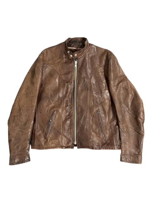 Other Designers Vintage - SCHOTT CAFE RACER LEATHER BIKER JACKET