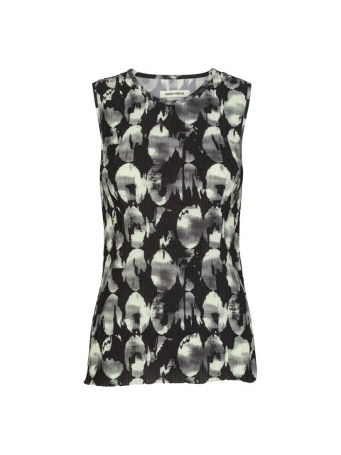 HENRIK VIBSKOV SLEEVELESS PLISSÉ TOP - BURSTING EGGS