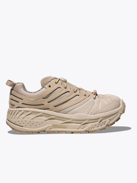 HOKA Elite Terrain System Stinson EVO OG Shoes in Oatmilk/Cream