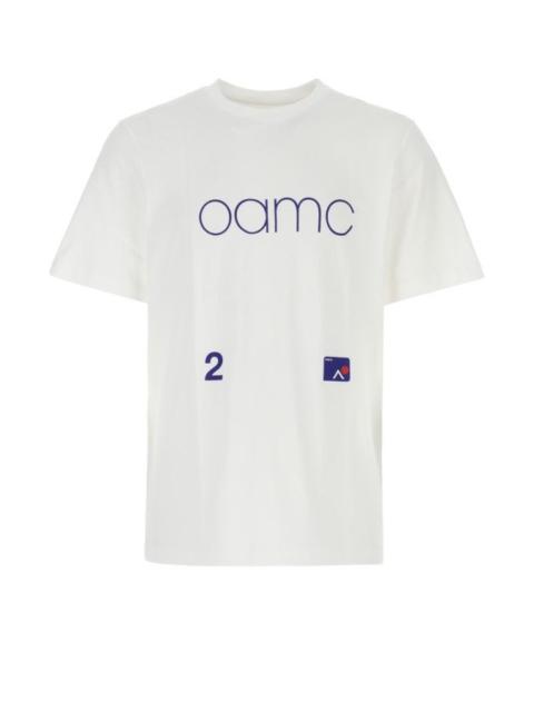 Oamc Man White Cotton Oversize T-Shirt