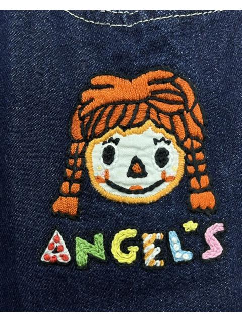 Other Designers 💕 CUTENESS 💕Vintage ANGEL BLUE Cute Embroidery Blue Jeans