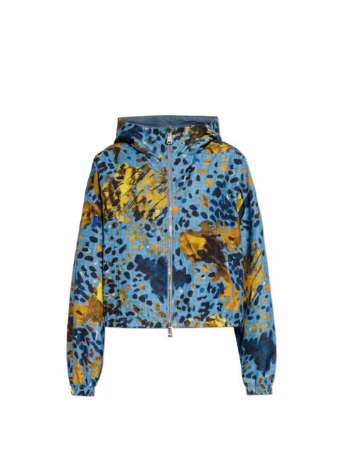 FENDI FENDI $2800 Multicolor Reversible Windbreaker Jacket New & A