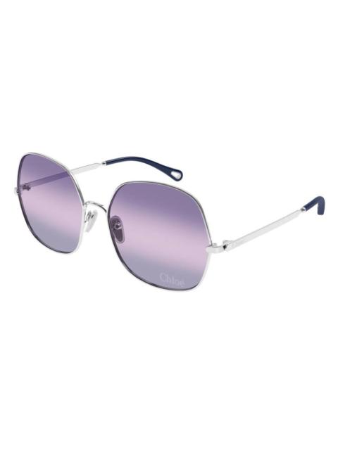 Chloé Chloe Violet Square Ladies Sunglasses CH0282S 003 60