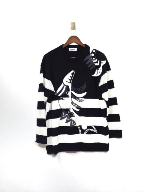 Other Designers Japanese Brand - Vintage Kansai O2 Knit Sweatshirt Fish Embroidery