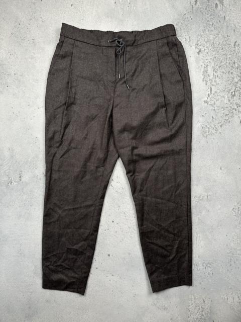 FABIANA FILIPPI Fabiana Filippi Italy Brown Wool Blend Drawstring Trousers