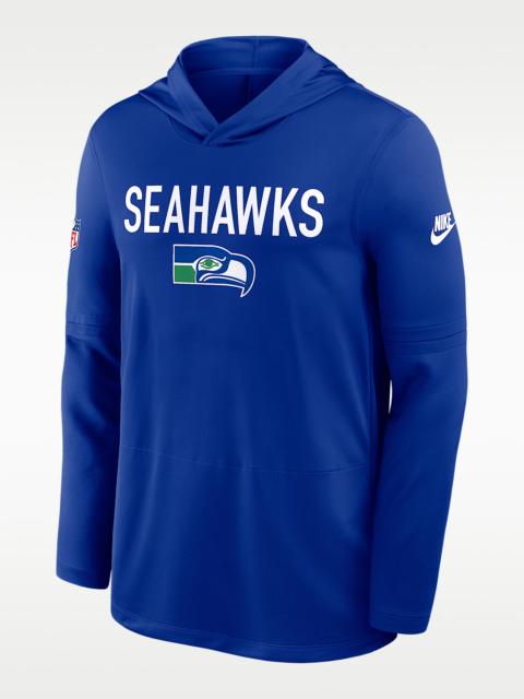 Nike Seattle Seahawks Pass Accuracy Men's Nike Dri-FIT NFL Long-Sleeve Hooded Top