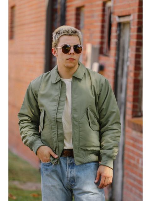 3sixteen CWU FLIGHT JACKET - SAGE AVIATOR SATIN