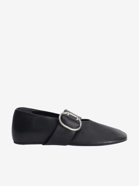 Jil Sander JIL SANDER - Women Soft Leather Mary Jane Ballerina Flat