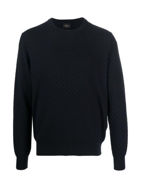 Brioni CREW-NECK COTTON-SILK JUMPER