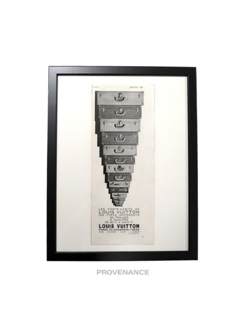 Louis Vuitton Louis Vuitton Antique Vintage Newsprint Ad - Trunks Stack