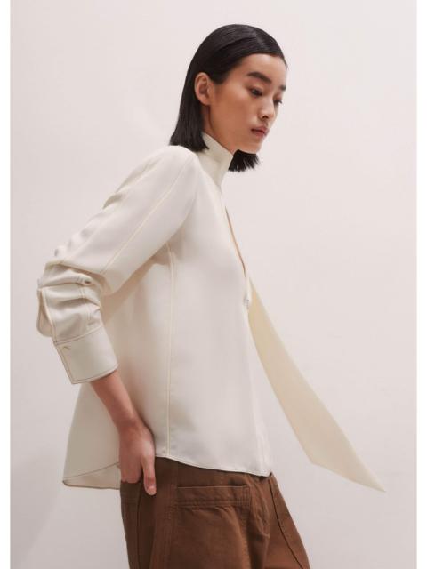 ME+EM High Neck Blouse + Tie
