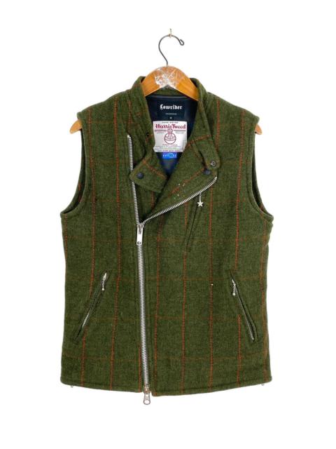 Other Designers Vtg Lowrider X Harris Tweed Wool Tweed Vest Made in Japan