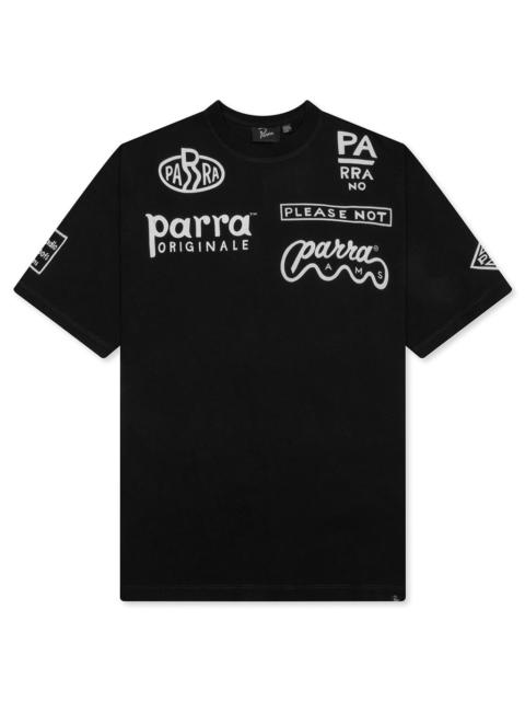 by Parra MEDIA TRAINING T-SHIRT - BLACK