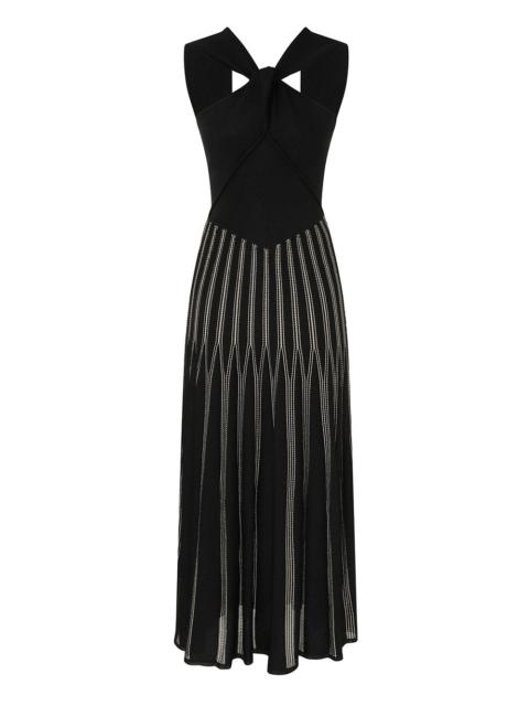 Zimmermann REBELLION STRIPED HALTER DRESS