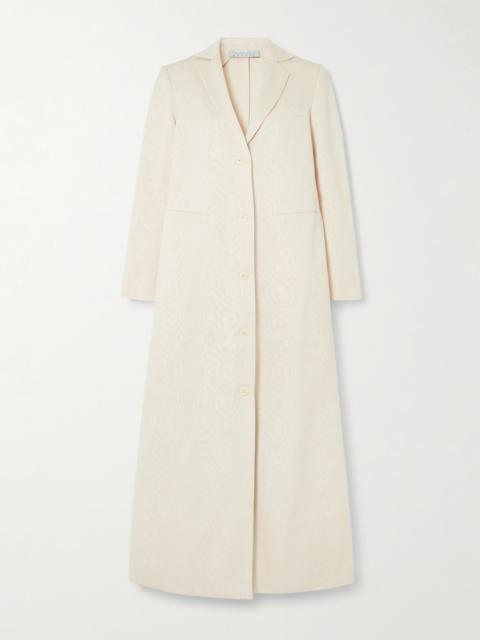 ABADIA Nouf Cotton-blend Moire Coat