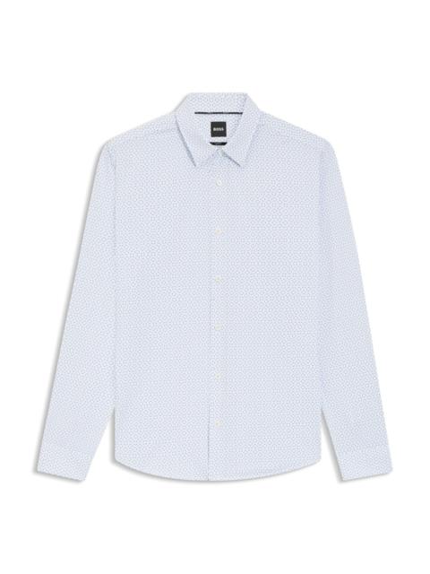 BOSS SLIM-FIT SHIRT IN PERFORMANCE-STRETCH ITALIAN FABRIC