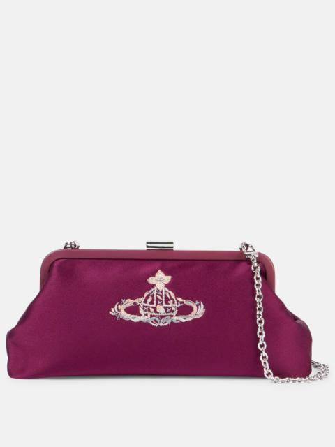 Vivienne Westwood Dorothy embroidered satin clutch