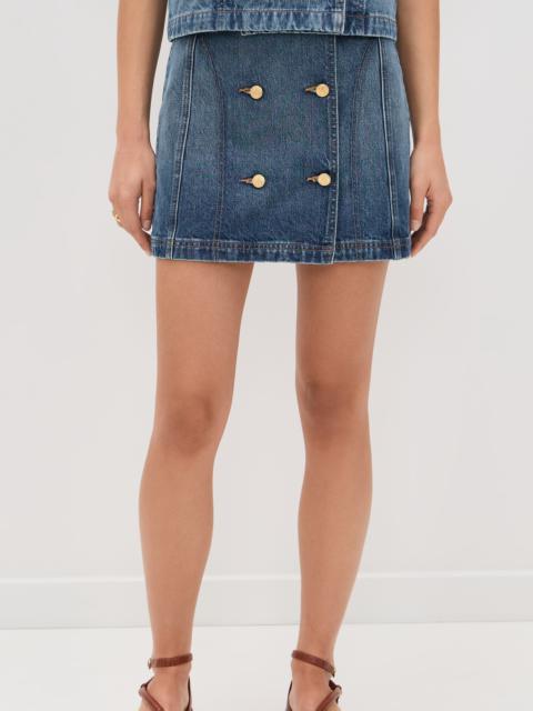 ULLA JOHNSON The Clara Mini Denim Skirt