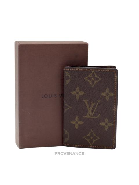 Louis Vuitton Louis Vuitton Pocket Organizer Card Wallet  - Monogram Small "f"