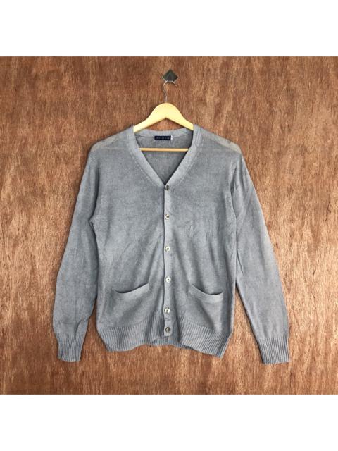 Other Designers Homespun Knitwear - Macchio Plain Knit Cardigan Like Kurt Cobain
