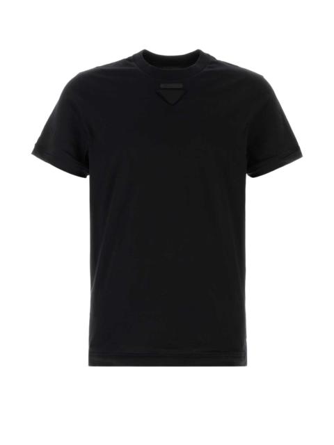 Prada Prada Men Black Cotton T-Shirt