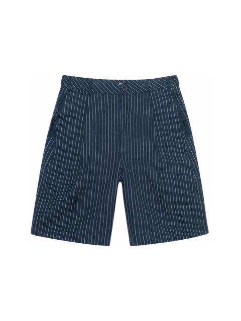 Stüssy Stussy Wrinkled Stripe Volume Pleated Short Navy