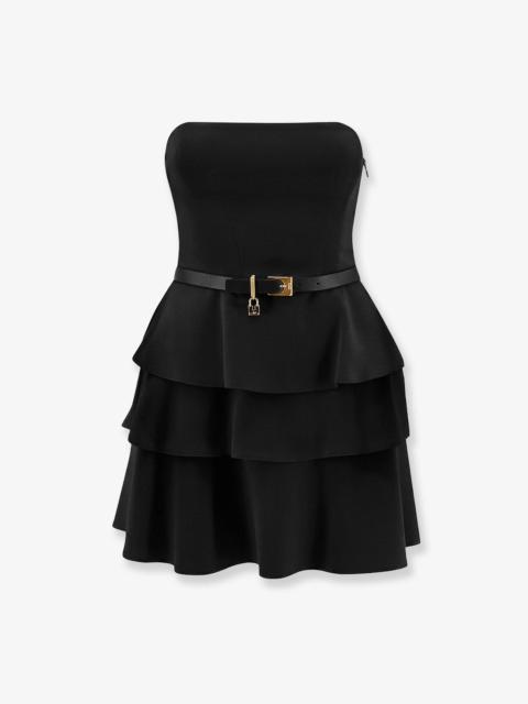 ELISABETTA FRANCHI Elisabetta Franchi Mini Dress with Bustier Detail Black