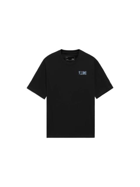 Li-Ning Li-Ning Chinese Culture Graphic Loose Fit T-shirt 'Black' AHSS359-3