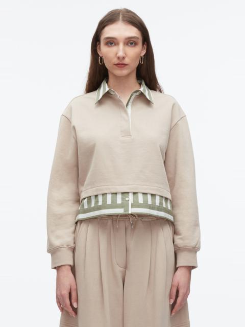 3.1 Phillip Lim Cropped Polo With Stripe Combo