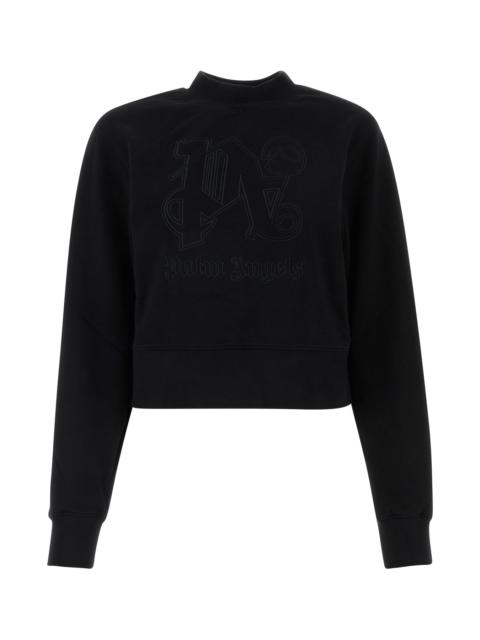 Palm Angels Black cotton sweatshirt