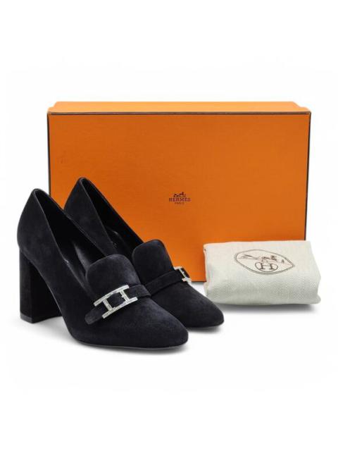 Hermès Hermes Success Heels - Suede - Black 35.5 5US $1150