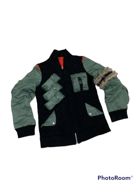 Other Designers Japanese Brand - BRAIN DAMAGE ADDICTION BY SEXY DYNAMITE MULTIPOCKETS JACKET