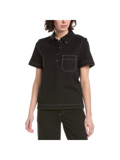 rag & bone rag & bone Irina Contrast Stitch Polo Shirt