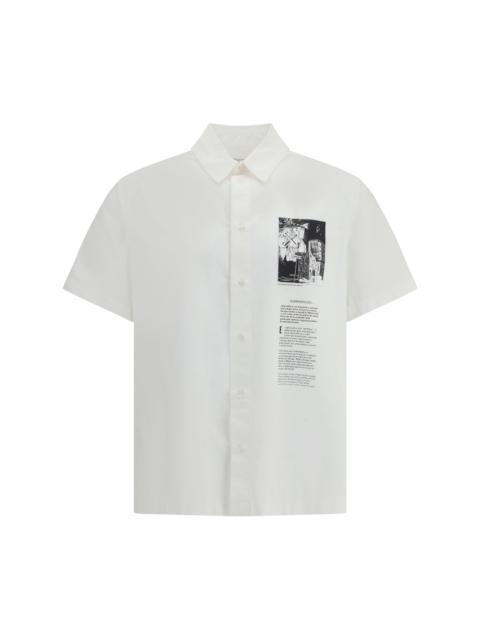 Off-White Off-White Men Bowling Shit With Graphic Print