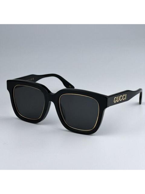 GUCCI SALE! NEW Gucci GG1136SA 001 Black/Gold Grey Square Women Sunglasses GG 1136SA